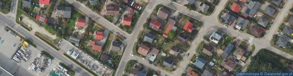 Zdjęcie satelitarne Kasztanowa ul.