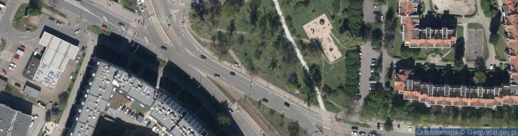 Zdjęcie satelitarne Kamienna ul.
