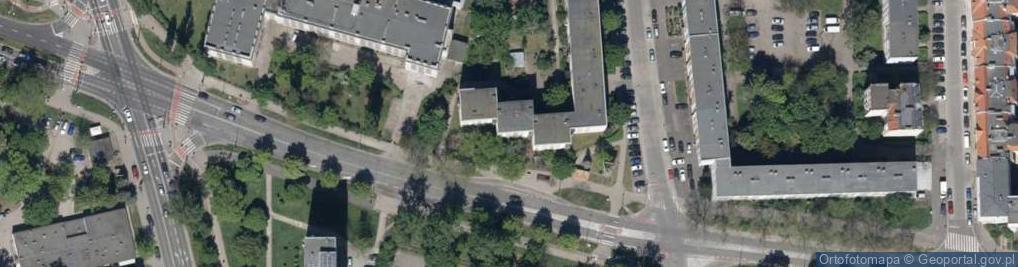 Zdjęcie satelitarne Kamienna ul.