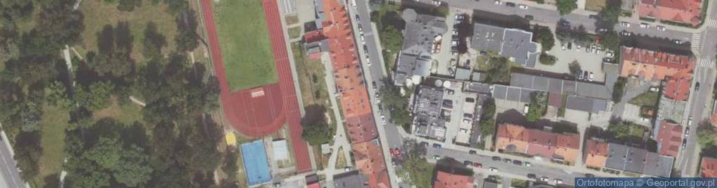 Zdjęcie satelitarne Komuny Paryskiej ul.