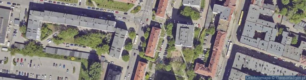 Zdjęcie satelitarne Kolejowa ul.
