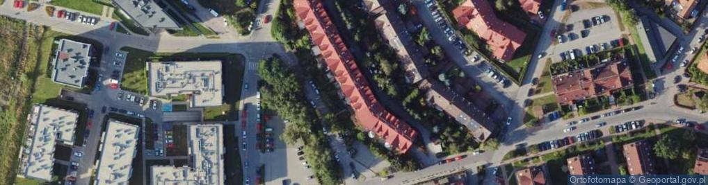 Zdjęcie satelitarne Komuny Paryskiej ul.