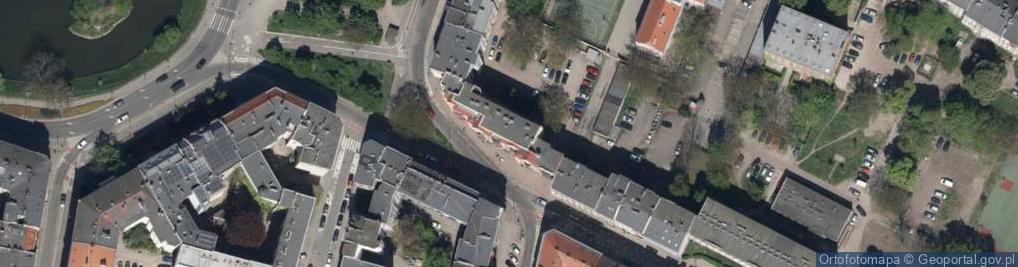 Zdjęcie satelitarne Komuny Paryskiej ul.