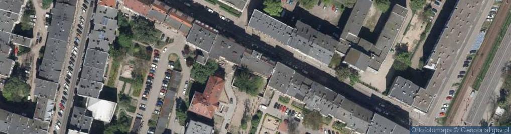 Zdjęcie satelitarne Komuny Paryskiej ul.
