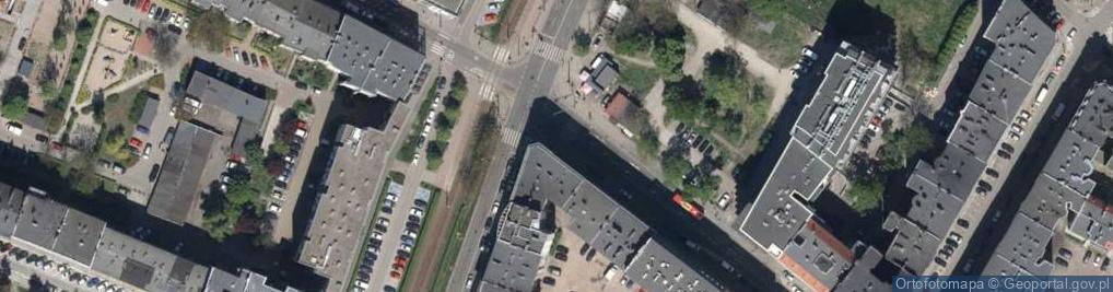 Zdjęcie satelitarne Komuny Paryskiej ul.