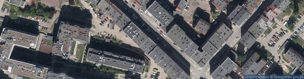 Zdjęcie satelitarne Komuny Paryskiej ul.