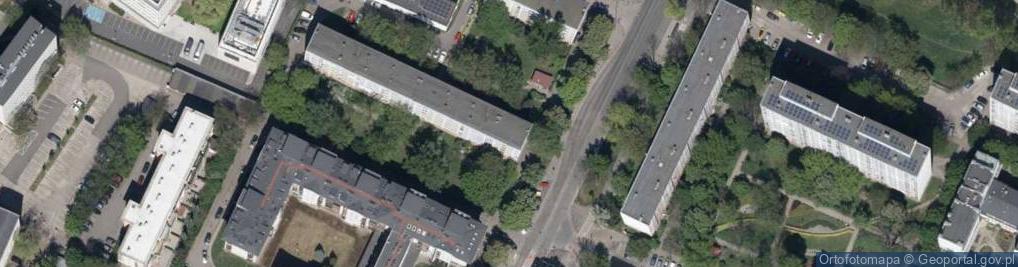 Zdjęcie satelitarne Komandorska ul.