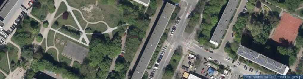 Zdjęcie satelitarne Komandorska ul.