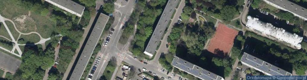 Zdjęcie satelitarne Komandorska ul.