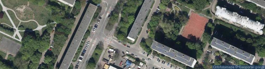 Zdjęcie satelitarne Komandorska ul.
