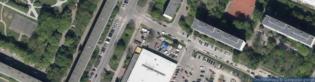 Zdjęcie satelitarne Komandorska ul.