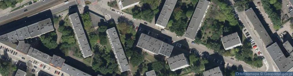Zdjęcie satelitarne Kolejowa ul.