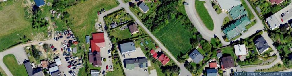 Zdjęcie satelitarne Krzywa ul.