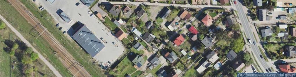 Zdjęcie satelitarne Krzywa ul.