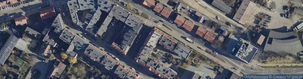 Zdjęcie satelitarne Krzywa ul.