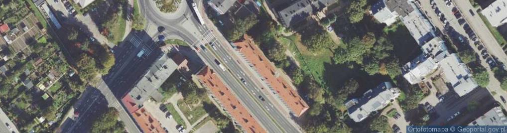 Zdjęcie satelitarne Krakusa i Wandy ul.