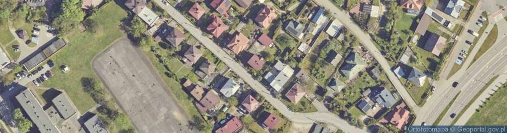 Zdjęcie satelitarne Krzywa ul.