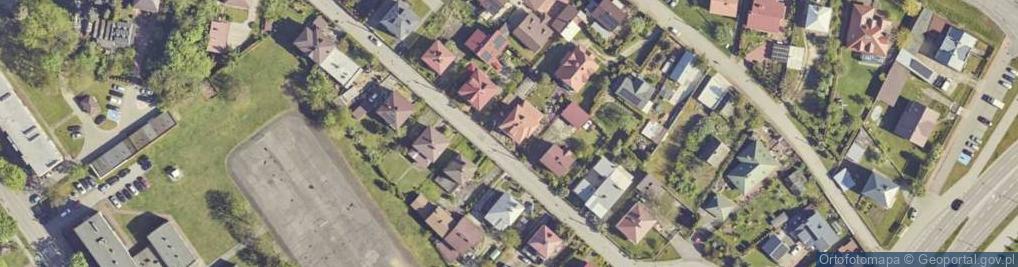 Zdjęcie satelitarne Krzywa ul.