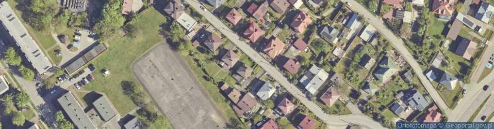 Zdjęcie satelitarne Krzywa ul.