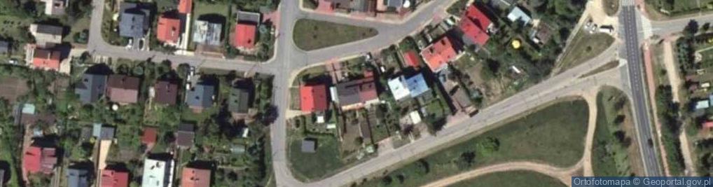 Zdjęcie satelitarne Krzywa ul.