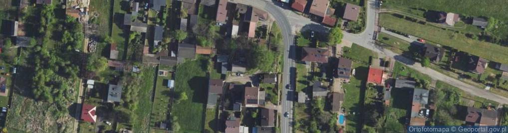 Zdjęcie satelitarne Krzywa ul.