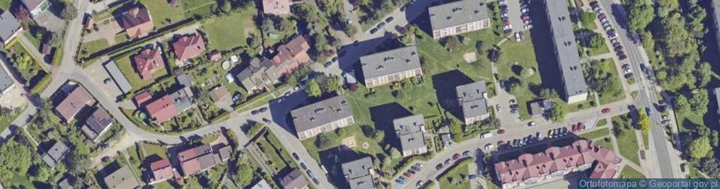 Zdjęcie satelitarne Krzywa ul.