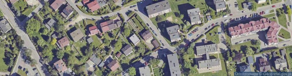 Zdjęcie satelitarne Krzywa ul.