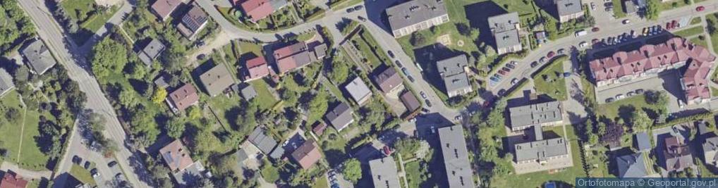 Zdjęcie satelitarne Krzywa ul.
