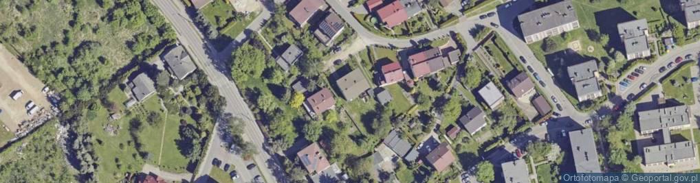 Zdjęcie satelitarne Krzywa ul.