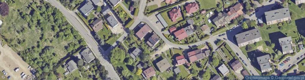 Zdjęcie satelitarne Krzywa ul.