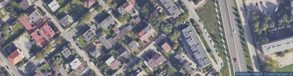 Zdjęcie satelitarne Krzywa ul.