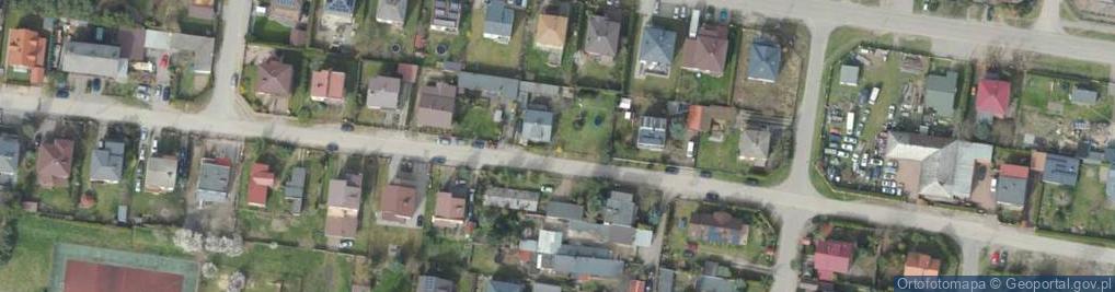 Zdjęcie satelitarne Krzywa ul.
