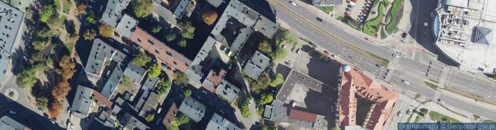 Zdjęcie satelitarne Krzywa ul.