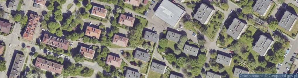 Zdjęcie satelitarne Krzywa ul.