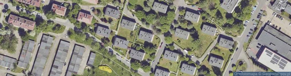 Zdjęcie satelitarne Krzywa ul.