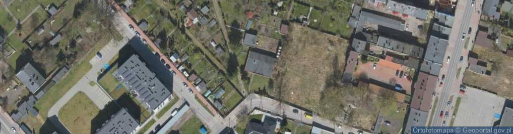 Zdjęcie satelitarne Krzywa ul.