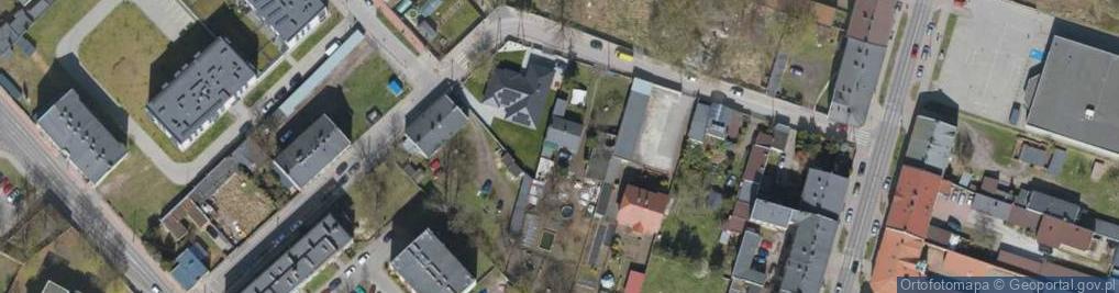 Zdjęcie satelitarne Krzywa ul.