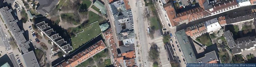 Zdjęcie satelitarne Krakowskie Przedmieście ul.