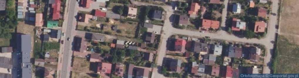Zdjęcie satelitarne Krzywa ul.