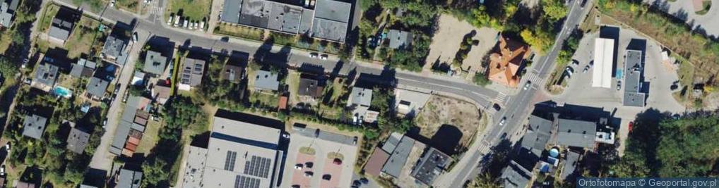 Zdjęcie satelitarne Książęca ul.