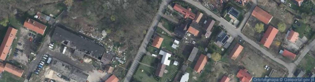 Zdjęcie satelitarne Księginice ul.