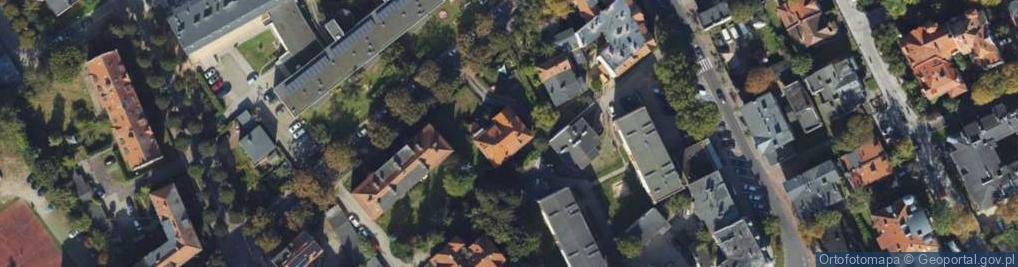 Zdjęcie satelitarne Książąt Pomorskich ul.