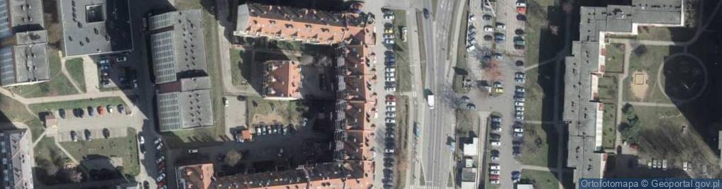 Zdjęcie satelitarne Księcia Warcisława I ul.