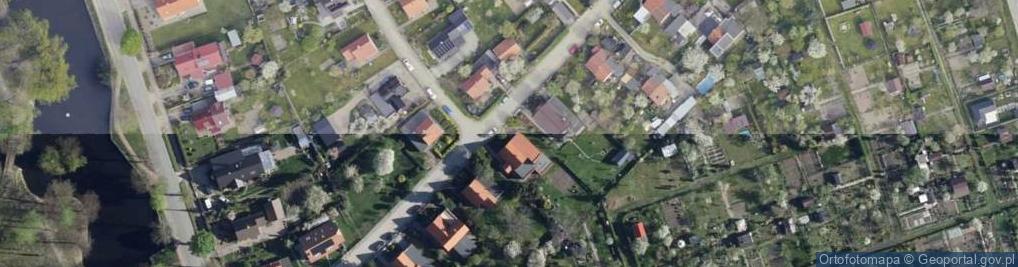 Zdjęcie satelitarne Łabędzia ul.
