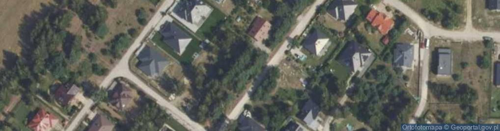 Zdjęcie satelitarne Lasku Brzozowego ul.