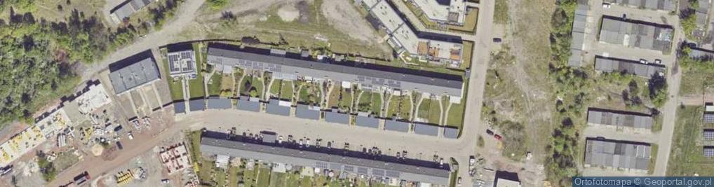 Zdjęcie satelitarne Łabędzia ul.