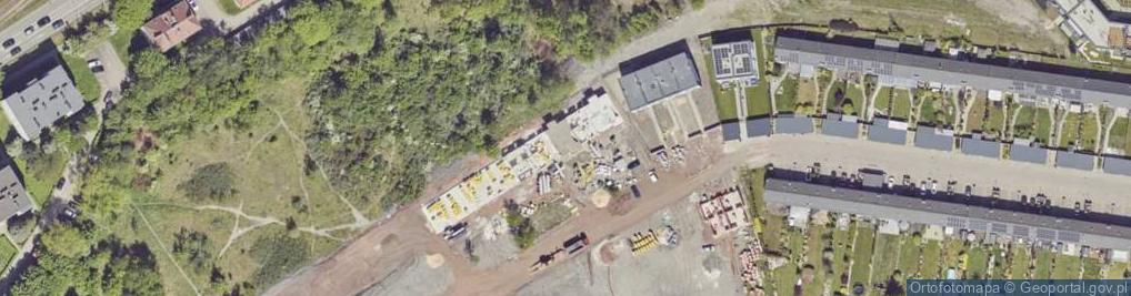 Zdjęcie satelitarne Łabędzia ul.