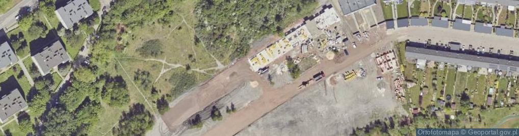 Zdjęcie satelitarne Łabędzia ul.
