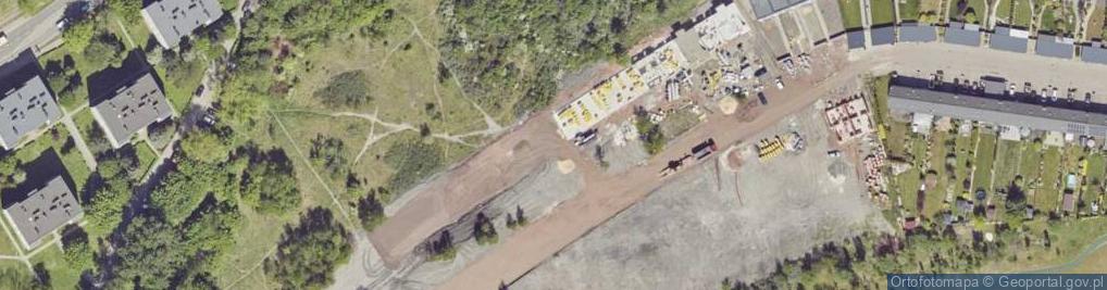 Zdjęcie satelitarne Łabędzia ul.