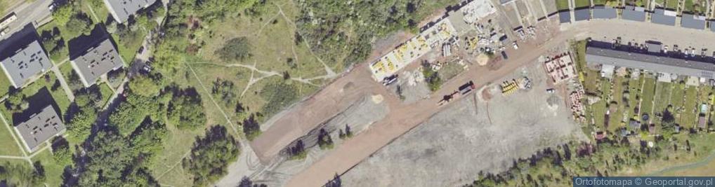 Zdjęcie satelitarne Łabędzia ul.